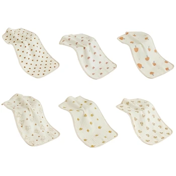 Муслиновое полотенце F62D для ребенка, многофункциональная салфетка для лица, удобный для малышей носовой платок 11