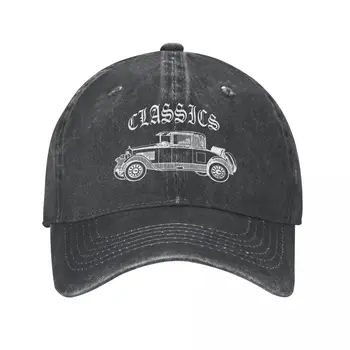 Классические автомобили, Джинсовые Бейсболки, шляпы, высококачественные Потертые Выстиранные кепки, уличные Головные уборы Унисекс 8