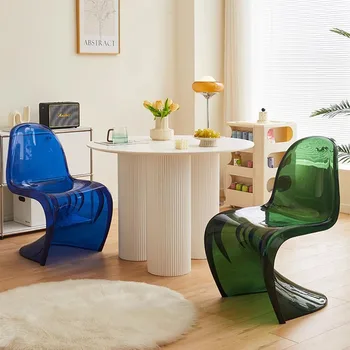 Индивидуальное Офисное Эргономичное кресло Столовая Столовая Свадебные Пластиковые стулья с откидной спинкой Sillon Dormitorio Мебель для спальни WXH30XP 11