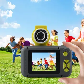 Мини-Игрушка Для Малышей Селфи-Камера 1080p HD Видеомагнитофон 2,4-дюймовый IPS Экран Для Защиты Глаз Детский Автофокус Цифровой Cam180 Флип-Объектив 11