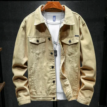 Новая джинсовая куртка Four Seasons 2023 года, мужская высокая одежда, по-прежнему сочетается со всем 8