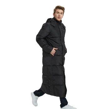 Удлиненные пуховики для мужчин, одежда, мужская зимняя куртка, мужские толстые зимние пальто Оверсайз, непромокаемая одежда, жакеты 5XL 11