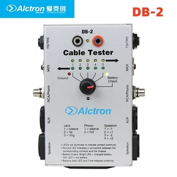 ALCTRON DB-2 Тестер нескольких аудиокабелей Тест измерительной линии аудиокабеля тестовый кабельный тестер инструмент ассистент звукорежиссера