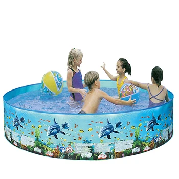 Портативный Надувной бассейн из твердого пластика, складной Бассейн, Семейный бассейн, круглый бассейн для младенцев, детей, взрослых 15
