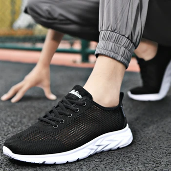 Мужская легкая спортивная обувь для бега, летние дышащие нескользящие повседневные кроссовки, удобные кроссовки для ходьбы, Zapatos De Hombre 10