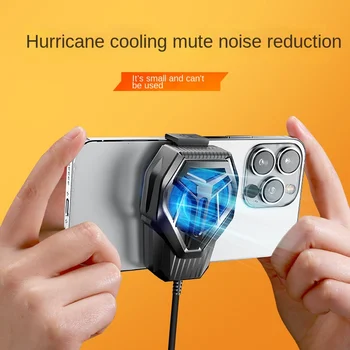 Вентилятор радиатора мобильного телефона S10s Охлаждающий без звука Портативный зажим для спины Game Play Live, посвященный телефонам Apple Android 17