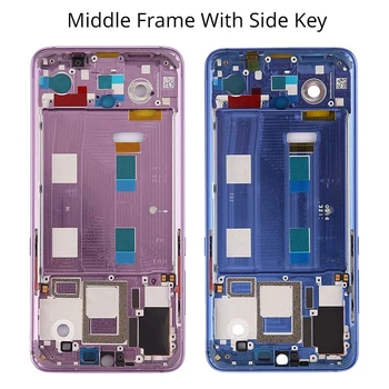 Средняя рамка Безель Крышка корпуса Средняя пластина Корпус панели Запасные части для Xiaomi Mi 9 Mi9 Черный /фиолетовый /синий 6