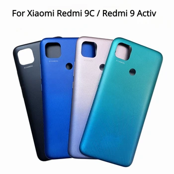 Для Xiaomi Redmi 9C/Redmi 9 Activ Задняя крышка аккумулятора Корпус задней двери Панель регулировки громкости Заменены контакты кнопки