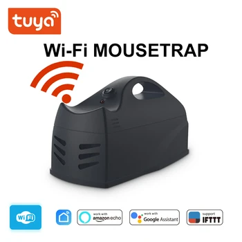Wi-Fi Ловушка для мыши, датчик умного дома, Беспроводная ударная приманка, которую можно использовать повторно, используя интеллектуальную ловушку для управления приложением, нетоксичный вредитель 6