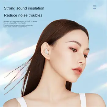 Моющиеся затычки для ушей с защитой от шума Вставные беруши для плавания Силиконовые Эргономичный дизайн Силиконовые беруши для ушей с шумоподавлением 18