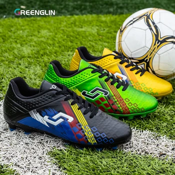 Greenglin-2020 Мужская футбольная обувь TF Высококачественные футбольные бутсы для подростков, мужские Бутсы для взрослых, Кроссовки для тренировок на траве 34-45
