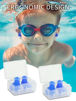 Водонепроницаемые затычки для ушей для взрослых, плавания, дайвинга для детей, мягкая защита от шума 18