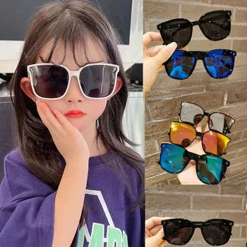 Детские солнцезащитные очки персонализированные крутые детские очки для мальчиков и девочек с защитой от ультрафиолета женские модные летние солнцезащитные очки-козырьки fas 9