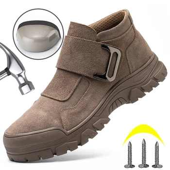 Защитная обувь для сварки с защитой от ожогов, Неразрушаемые защитные ботинки со стальным носком, рабочие ботинки со стальным носком, Защитная обувь для мужчин 9