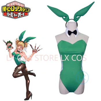 Аниме My Hero Academia Химико Тога, косплей-костюм для девочки-кролика, сексуальная рождественская униформа на Хэллоуин на заказ для женщин, милые девушки