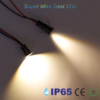 Супер мини точечный светодиодный прожектор 12V мощностью 0,5 Вт с регулируемой яркостью точечных светильников Встраиваемый потолочный прожектор IP65 Автомобильный KTV-бар, точечные светильники для спальни и лестницы