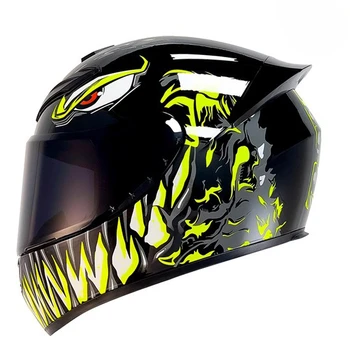 Наклейка На Все Лицо Мотоциклетный Шлем DIY Venom Contest Мотокросс Картинг Дорожный Велосипед MTB Шлемы Велоспорт Защитная Шляпа Для велосипеда 7