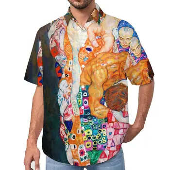Повседневные рубашки в стиле Густава Климта, рубашка для отпуска 