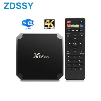 X96 mini Smart Android 9,0 TV Box Amlogic S905W tvbox 2 ГБ 16 ГБ телеприставка 2,4 G WiFi HDR 3D 4K Медиаплеер Google paly x96mini 12