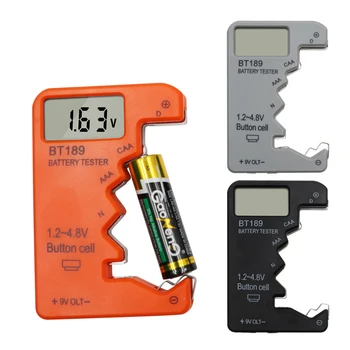 Мини-тестер батареи 9v AA AAA Тестер напряжения кнопочных элементов Бытовой ЖК-цифровой дисплей Тестер батареи Power Bank Detector Tool 22