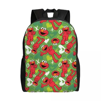 Рюкзак для ноутбука Happy Cookie Monster для мужчин и женщин, базовая сумка для студентов колледжа, сумка с Улицы Сезам 17