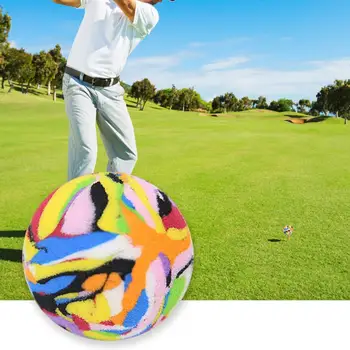 5шт мячей для гольфа Мягкая текстура, хорошая эластичность, Износостойкий Яркий цвет, ударопрочный, легкий для гольфа в помещении и на открытом воздухе 1