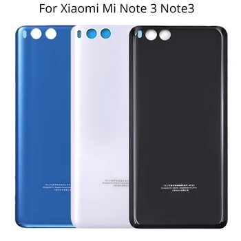 Новинка Для Xiaomi Mi Note 3 Задняя Крышка Батарейного Отсека Задняя Дверь 3D Стеклянная Панель Mi Note3 Корпус Батарейного Отсека Чехол С Наклейкой Клей Заменить 12