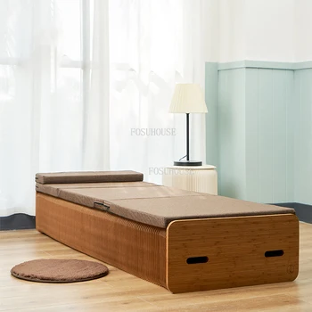 Складная кровать, Многофункциональная выдвижная кровать из органной Крафт-бумаги, Невидимая Офисная мебель для обеденного перерыва, Скрытые кровати для гостиной 20