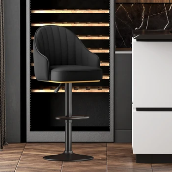 Мобильный обеденный стул Nordic Lounge, Высокий Барный стул для дизайна столовой, Минималистичный Офисный Табурет Altos Cocina, Мебель для дома 20