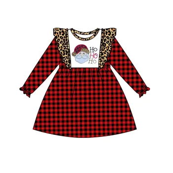 Осенне-рождественское детское платье-комбинезон из молочного шелка с цветочным принтом для маленьких девочек с длинными рукавами в стиле серии одежды 22