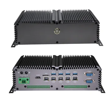 4 Порта POE Lan Безвентиляторный Встраиваемый ПК-бокс Малый Промышленный Мини-компьютер X86 Intel 3855U/I3 6100U Duel Core 1.6 ~ 2.4 ГГц OEM / ODM 15
