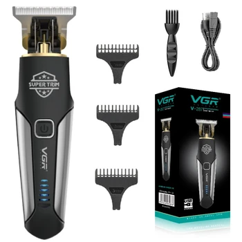 Оригинальный электрический Триммер VGR для мужчин, Аккумуляторная Машинка для стрижки бороды, Машинка для стрижки волос, Перезаряжаемая