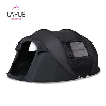 Палатка LAYUE в форме лодки для альпинизма на 3-8 человек 210D Сверхлегкая туристическая палатка Водонепроницаемая Походная палатка для выживания на открытом воздухе 15