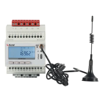 Трехфазный монитор связи ADW300 WiFi/4G/Lora/RS485 в режиме реального времени, счетчик потребляемой мощности 22