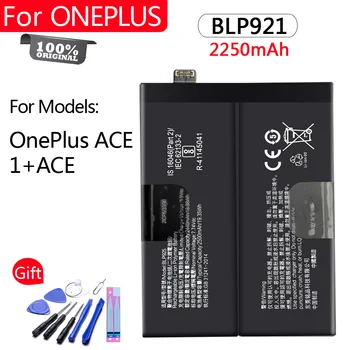 100% Оригинальный аккумулятор BLP921 для OnePlus Ace 1 + ace 2250mAh, высококачественная сменная батарея 9