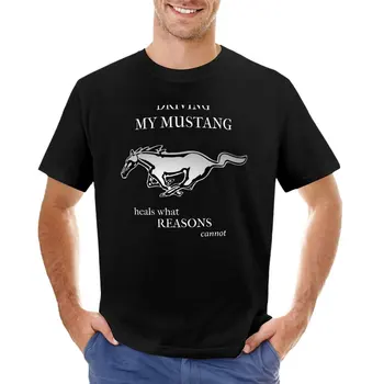 Футболка Driving my mustang, быстросохнущая футболка, одежда в стиле хиппи, пустые футболки, футболки для мужчин, хлопок 3