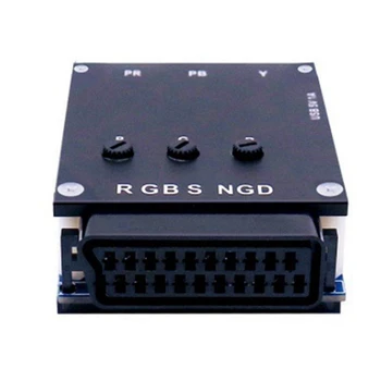 Преобразователь компонентов RGBS SCART в YPBPR-транскодер, ретро Игровая консоль, компонент разницы цветов RGBS в YPBPR