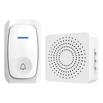Охранный Дверной Звонок Smart IP44 Водонепроницаемый Дистанционный Дверной Звонок С Регулируемой Громкостью Охранный Дверной Звонок Для Пожилых Людей С USB-Подзарядкой 14