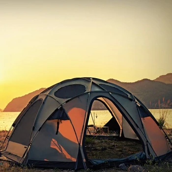 Горячая распродажа, большое окно, купольная палатка, мяч, палатка для кемпинга на открытом воздухе 14