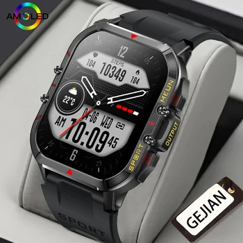 Прочные военные смарт-часы Men Healthy Monitor AI Voice Bluetooth Call Фитнес Водонепроницаемые спортивные смарт-часы для IOS Android 2023 4