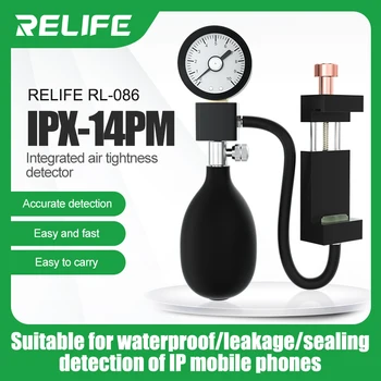 Детектор герметичности мобильного телефона RELIFE RL-086 для мобильных телефонов серии IPX ~ 14/14pro Max для проверки водонепроницаемости и воздухонепроницаемости 8