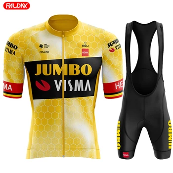 2023 JUMBO VISMA Комплект велосипедной майки, Летняя одежда для шоссейного велоспорта, MTB, Мужская велосипедная майка, Велосипедное снаряжение, Униформа, Велосипедная одежда. 13