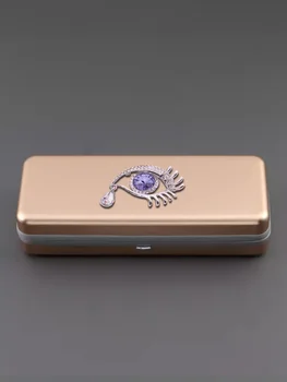 Футляры для очков Из прочного алюминия с Мягким бархатом - Декор в виде жемчужного банта в стиле Народного Творчества