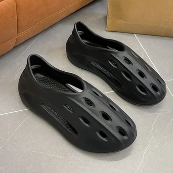 Мужские сандалии из дышащей сетки, мягкие и удобные Свободные Гибкие Пляжные туфли для плавания, повседневная обувь 15