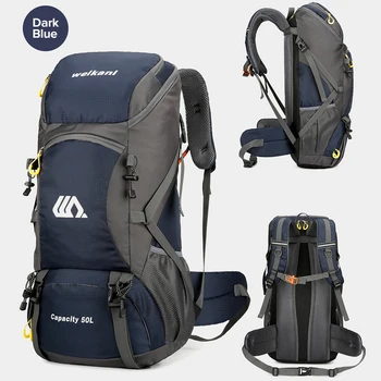 50-литровый водостойкий походный рюкзак, спортивный рюкзак на открытом воздухе, дорожная сумка для кемпинга, скалолазания, путешествий