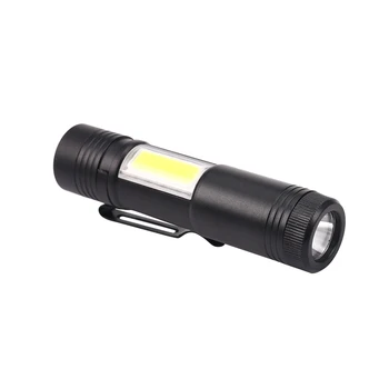 Новый Мини Портативный Алюминиевый Q5 Светодиодный Фонарик XPE & COB Work Light Lanterna Мощная Ручка-Факел Лампа 4 Режима Использования 14500 Или AA 22