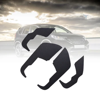 4 шт./компл. Черная классная дизайнерская наклейка на межкомнатную дверь с защитой от ударов, защитная крышка, стайлинг автомобиля, подходит для Honda CRV 2017-2019 16