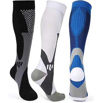 Компрессионные носки для мужчин и женщин Medical Althetic Sports Nurses Socks Лучше всего подходят для бега, перелета, езды на велосипеде 8