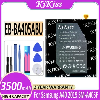 Оригинальный Аккумулятор KiKiss EB-BA405ABE EB-BA405ABU 3500 мАч Для Samsung GALAXY A40 2019 A405F SM-A405FM/DS A405FN Bateria 9