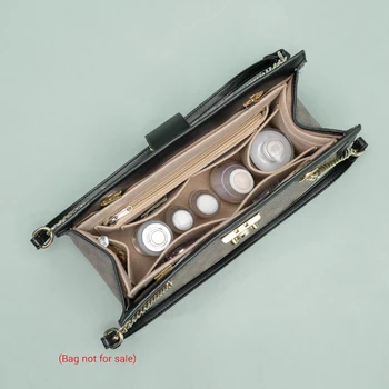 Фетровая вставка-органайзер для кошелька для GG Padlock, сумки для хранения косметики Linner на молнии, внутренний чехол для роскошных сумок для женщин 6